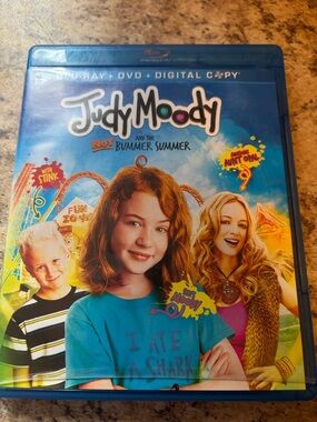 Judy Moody and the Not Bummer Summer Blu-ray/DVD - Bright Blue Cover